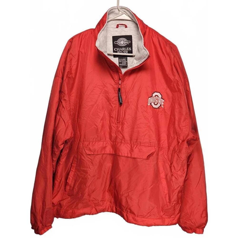 Charles River‎ Men's Ohio State Quarter-Zip Pullover Jacket XL